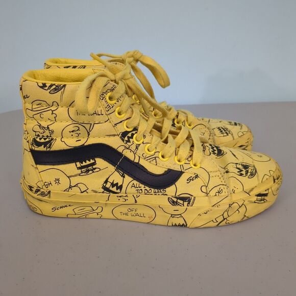 Vans X Peanuts Sk8-Hi 'Charlie Brown Maize' Yellow high top snoop… - Picture 1 of 5